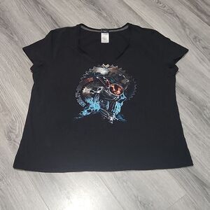 GUC Harley Davidson Vneck Las Vegas NV Black Tshirt